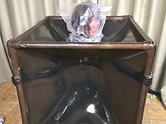 ラバーマゾ・キキを真空ボックスに閉じ込めてみた 其の２